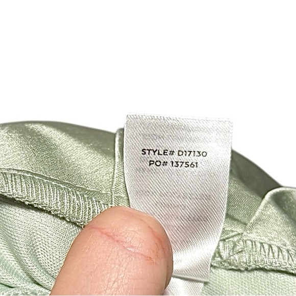 Lulus Always Celebrating Sage Asymmetrical Off Shoulder Mini Dress Small NWT - Picture 13 of 16